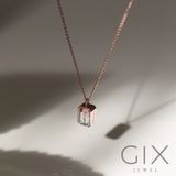  Dây chuyền bạc đính đá Tourmaline 2 màu Gix Jewel 
