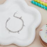  Lắc tay bạc cho bé đính đá Gix Jewel hình chữ love TBBLT32 