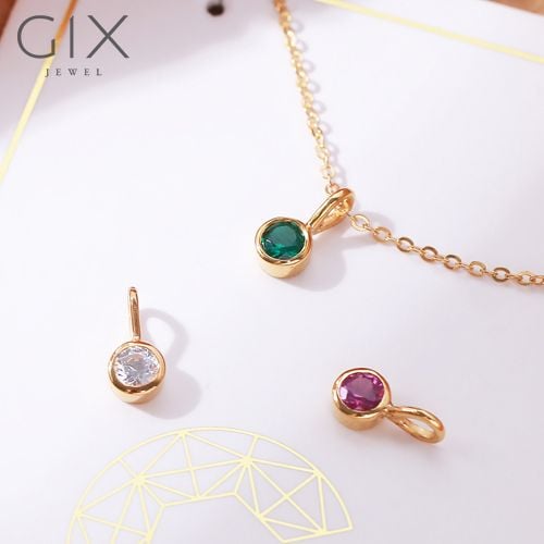  Mặt dây chuyền bạc đính đá Cz cao cấp Gix Jewel 