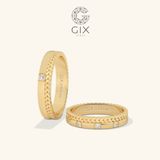  Nhẫn cưới vàng 610 đẹp hình vương miện đính đá Gix Jewel - GCR25050117 