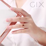  Nhẫn bạc nữ đính đá hột đỏ phong thuỷ mạ vàng 18k dưới 2 triệu Gixjewel 
