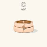  Nhẫn Cưới Vàng 18k Trơn Khắc Tên Theo Yêu Cầu Gix - GCR25050059 