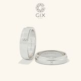  Nhẫn Cưới Colore  Hai Màu Vàng 10K Khắc Tên Gix Jewel - GCR25050019 