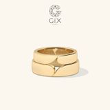  Nhẫn Cưới Vàng 18k Trơn Khắc Tên Theo Yêu Cầu Gix - GCR25050059 