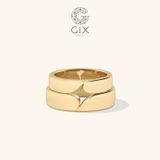  Nhẫn Cưới Vàng 10k Trơn Khắc Tên Theo Yêu Cầu Gix - GCR25050059 