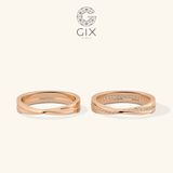  Nhẫn cưới Mobius vô cực vàng 10k Gix Jewel - GCR25050093 