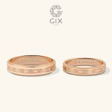  Nhẫn cưới vàng 14k kiểu mới đính kim cương tấm Gix - GCR25050065 