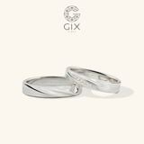  Nhẫn cưới Rosa vô cực vàng 14k đẹp đính kim cương Gix Jewel - GCR25050092 