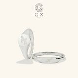  Nhẫn cưới vàng 10k signet ring khắc chữ Gixjewel - GCR25050084 