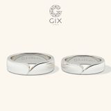  Nhẫn Cưới Vàng 14k Trơn Khắc Tên Theo Yêu Cầu Gix - GCR25050059 