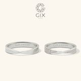  Nhẫn cưới 18k vô cực uy tín vàng tây đẹp mừng cưới đính kim cương đẹp Gix Jewel 