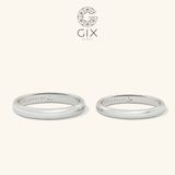  Nhẫn Cưới Vàng 610 Trơn Khắc Tên Theo Yêu Cầu Gix - GCR25050017 