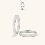  Nhẫn Cưới Vàng 14k Trơn Khắc Tên Theo Yêu Cầu Gix - GCR25050017 