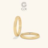  Nhẫn Cưới Vàng 610 Trơn Khắc Tên Theo Yêu Cầu Gix - GCR25050017 