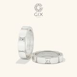  Nhẫn cưới vàng 18k đính kim cương Moissanite Gix - GCR25050070 