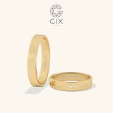  Nhẫn Cưới Vàng 18k Truyền Thống Đơn Giản Đẹp Gix - GCR25050134 