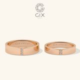  Nhẫn Cưới Vàng 14K In Dấu Vân Tay Kim Cương - Brionne | GCR25050009 