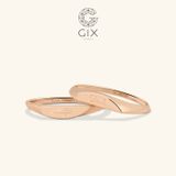  Nhẫn cưới vàng 10K signet ring độc đáo khắc chữ - GCR25050083 