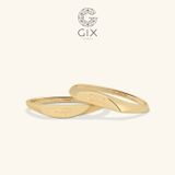  Nhẫn cưới vàng 18k signet ring độc đáo khắc chữ - GCR25050083 