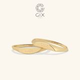  Nhẫn cưới thiết kế signet ring vàng 18k độc đáo khắc chữ lên nhẫn 