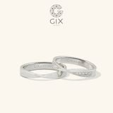  Nhẫn cưới 18k vô cực uy tín vàng tây đẹp mừng cưới đính kim cương đẹp Gix Jewel 