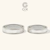  Cặp nhẫn cưới đẹp vàng trơn 18k rẻ nhất hoạ tiết đẹp Gix Jewel 