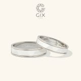  Cặp nhẫn cưới vàng 14k đẹp khắc hoa văn Gix Jewel - GCR25050077 
