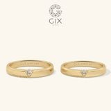  Nhẫn cưới đẹp vàng 18k kim cương sang trọng - Revela | GixJewel 