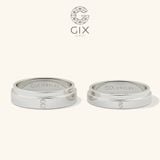  Nhẫn cưới Colore hai màu thiết kế đẹp vàng 18k khắc tên Gix Jewel 