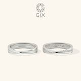  Nhẫn cưới Mobius vô cực vàng 14k đính đá Gix Jewel - GCR25050093 