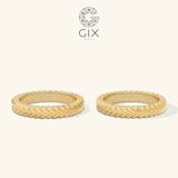  Nhẫn cưới vàng 18k trơn đẹp đơn giản Gix Jewel - GCR25050090 