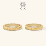  Nhẫn vàng cưới 10k trơn đẹp đơn giản Gix Jewel - GCR25050090 