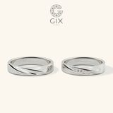  Nhẫn cưới Rosa vô cực vàng 14k đẹp đính kim cương Gix Jewel - GCR25050092 