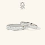  Nhẫn cưới Forte vàng 14k đính kim cương Gix Jewel - GCR25050091 