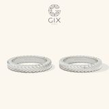  Nhẫn cưới vàng 18k trơn đẹp đơn giản Gix Jewel - GCR25050090 