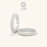  Nhẫn đôi bạc mạ vàng 18k trơn đẹp đơn giản - GCR25050090 