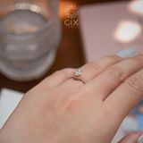  Nhẫn kim cương cầu hôn đẹp vàng hồng 18k cho bạn gái kim cương thiên nhiên 