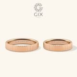  Nhẫn cưới trơn vàng tây 18k truyền thống kiểu mới tặng cưới Gix Jewel 