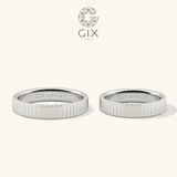  Nhẫn cưới trơn vàng tây 18k truyền thống kiểu mới tặng cưới Gix Jewel 