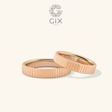  Nhẫn cưới trơn vàng tây 18k truyền thống kiểu mới tặng cưới Gix Jewel 