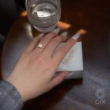  Nhẫn đính hôn kim cương vàng trắng 18k - Neon Kiss | Gix Jewel 