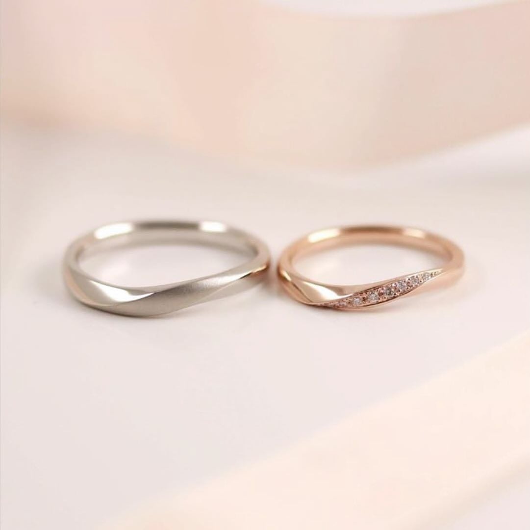  Nhẫn cưới vô cực Eternity vàng trắng kiểu mới kim cương sang trọng khắc chữ Gix Jewel 