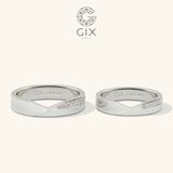  Nhẫn cặp đẹp bản to khắc tên theo yêu cầu Gix - GCR25050061 