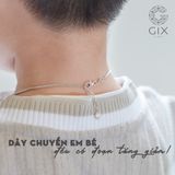  Dây chuyền bạc cho bé trai bé gái khắc tên mạ vàng 18k charm con giáp Gix Jewel 