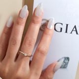  Nhẫn cầu hôn vàng 18k đẹp đơn giản bạc s925 đính kim cương cao cấp Gix Jewel 