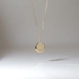  Dây chuyền nam nữ in tên hình thoi vàng tây 18k bạc nguyên chất Gixjewel 