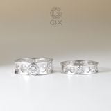  Nhẫn cưới vàng 14k thiết kế đẹp lạ đính đá lớn - GCR25050028 