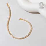  Lắc tay tennis nam nữ vàng 18k & bạc 925 Gix Jewel đính đá cao cấp 