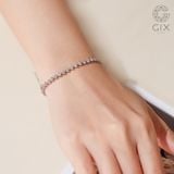  Lắc tay tennis chain vàng 18k bạc 925 đẹp nam nữ đính full đá cao cấp 