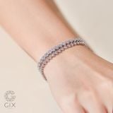  Lắc tay tennis chain vàng 18k bạc 925 đẹp nam nữ đính full đá cao cấp 